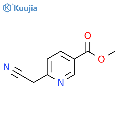 methyl 6-(cyanomethyl)pyridine-3-carboxylate structure