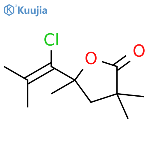 2(3H)-Furanone,5-(1-chloro-2-methyl-1-propenyl)dihydro-3,3,5-trimethyl- structure