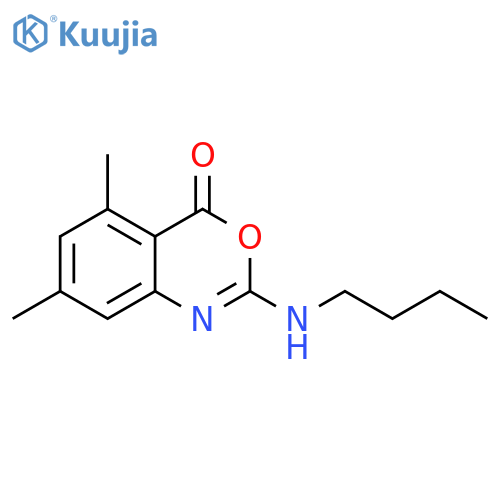 4H-3,1-Benzoxazin-4-one, 2-(butylamino)-5,7-dimethyl- structure