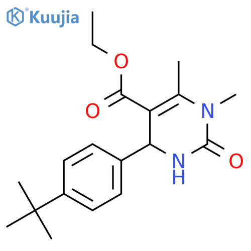Ethyl 4-4-(tert-Butyl)phenyl-1,6-dimethyl-2-oxo-1,2,3,4-tetrahydro-5-pyrimidinecarboxylate structure