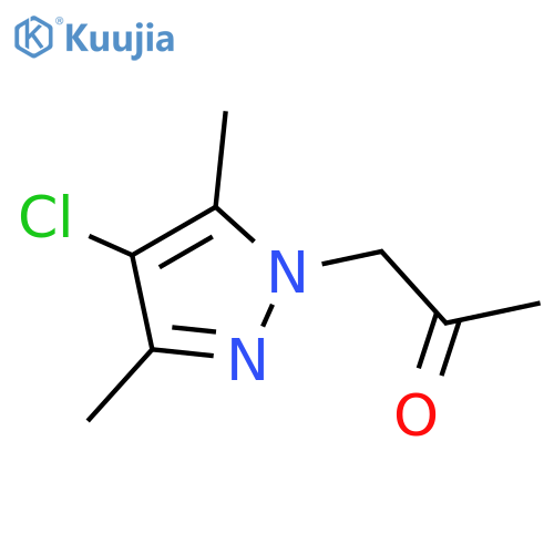 1-(4-chloro-3,5-dimethyl-1H-pyrazol-1-yl)propan-2-one structure