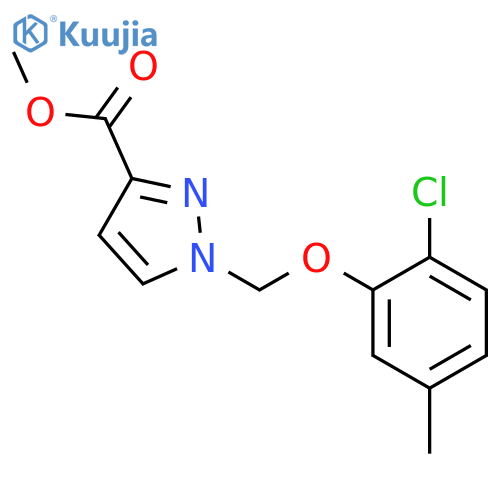 methyl 1-(2-chloro-5-methylphenoxy)methyl-1H-pyrazole-3-carboxylate structure
