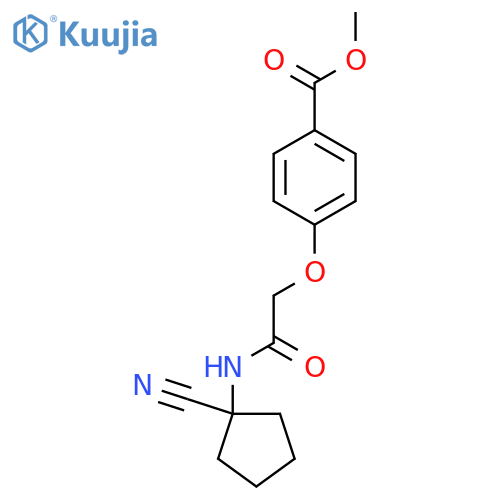 Methyl 4-{[(1-cyanocyclopentyl)carbamoyl]methoxy}benzoate structure