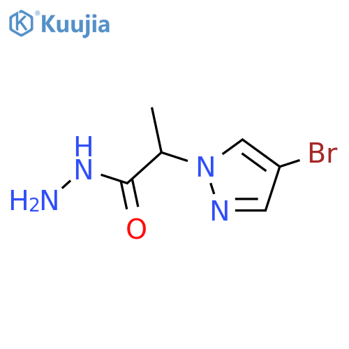 2-(4-Bromo-1H-pyrazol-1-yl)propanehydrazide structure