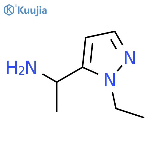 1-(1-ethyl-1H-pyrazol-5-yl)ethan-1-amine structure