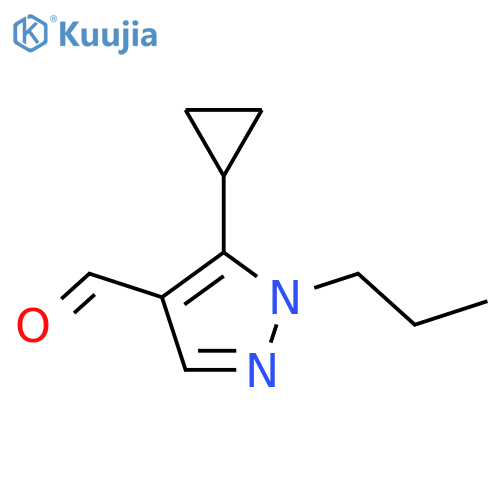 5-Cyclopropyl-1-propyl-1H-pyrazole-4-carbaldehyde structure