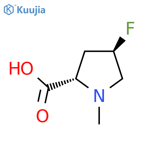 (2S,4R)-4-Fluoro-1-methylpyrrolidine-2-carboxylic acid structure