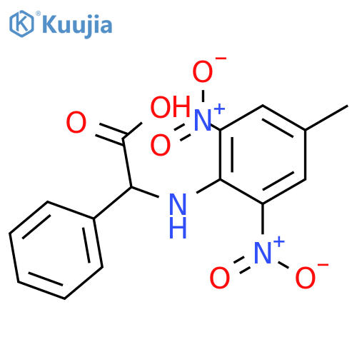 2-(4-Methyl-2,6-dinitroanilino)-2-phenylacetic acid structure