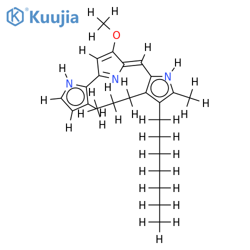 2-heptyl-7-methoxy-1-methyl-3-propyl-14H,16H-prodigiosene structure