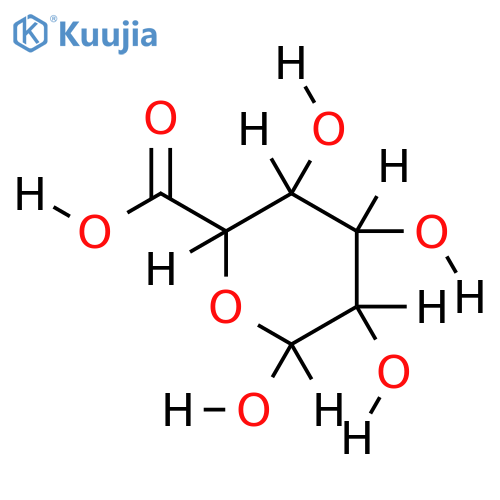 (2S,3S,4S,5R)-3,4,5,6-tetrahydroxyoxane-2-carboxylic acid structure