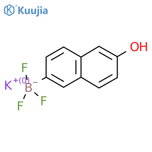 potassium trifluoro(6-hydroxynaphthalen-2-yl)boranuide structure
