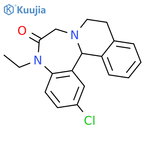Isoquino[2,1-d][1,4]benzodiazepin-9(8H)-one,13-chloro-10-ethyl-5,6,10,14b-tetrahydro- structure