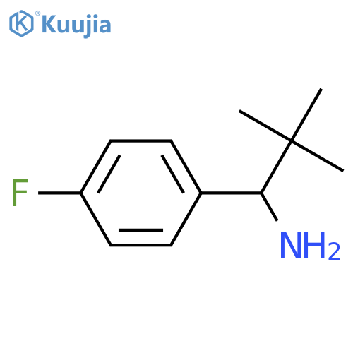 1-(4-fluorophenyl)-2,2-dimethylpropan-1-amine structure
