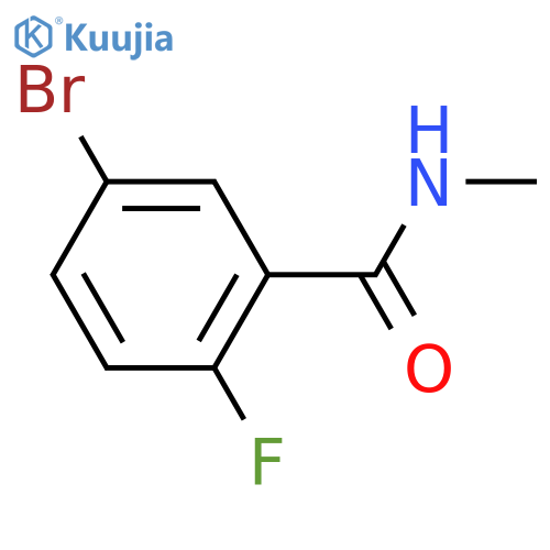 5-BROMO-2-FLUORO-N-METHYLBENZAMIDE structure