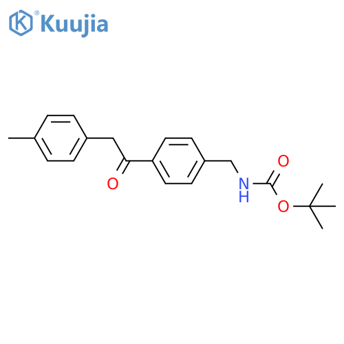 [4-(2-P-tolyl-acetyl)-benzyl]-carbamic acid tert-butyl ester structure