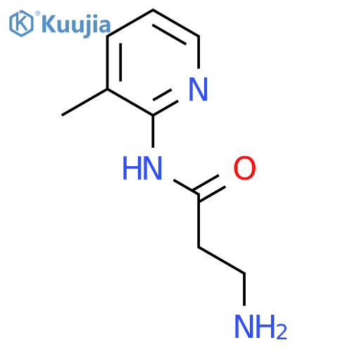 3-amino-N-(3-methylpyridin-2-yl)propanamide structure