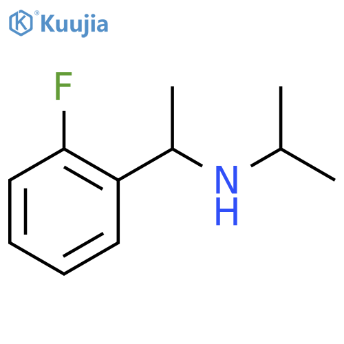 1-(2-fluorophenyl)ethyl(propan-2-yl)amine structure