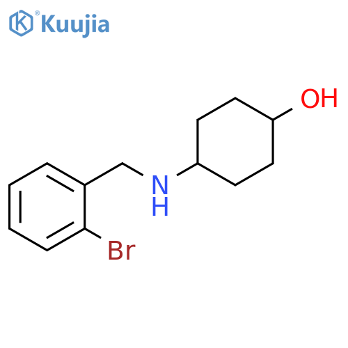 4-{[(2-bromophenyl)methyl]amino}cyclohexan-1-ol structure