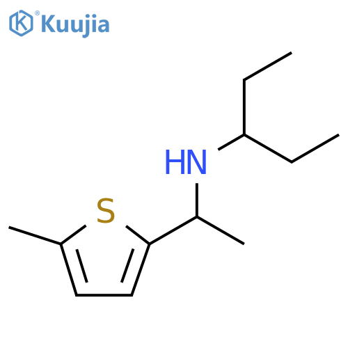1-(5-methylthiophen-2-yl)ethyl(pentan-3-yl)amine structure