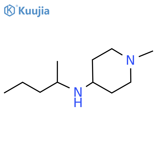 1-methyl-N-(pentan-2-yl)piperidin-4-amine structure
