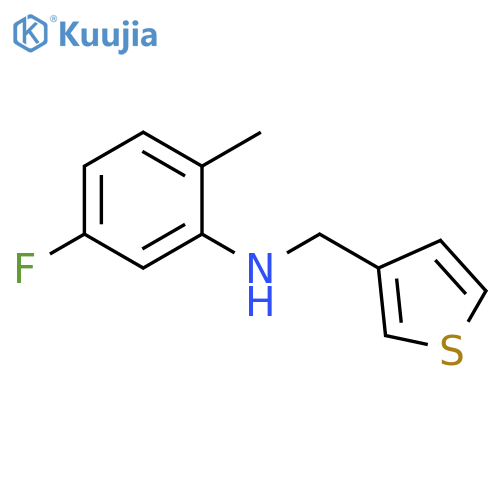 5-fluoro-2-methyl-N-(thiophen-3-yl)methylaniline structure