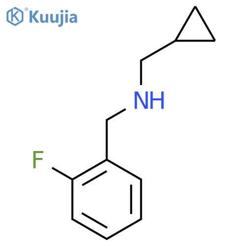 (Cyclopropylmethyl)[(2-fluorophenyl)methyl]amine structure