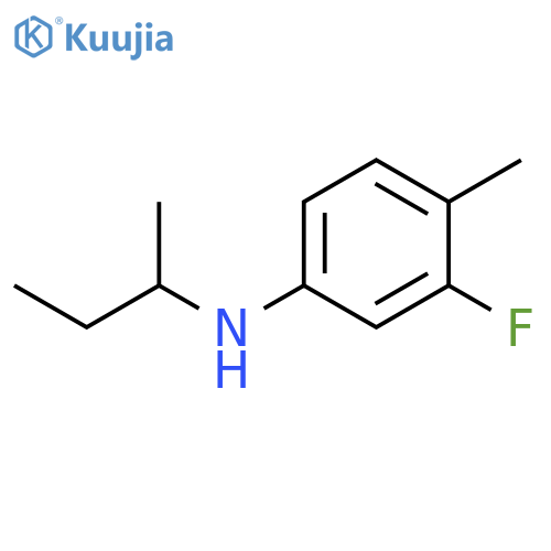 N-(butan-2-yl)-3-fluoro-4-methylaniline structure