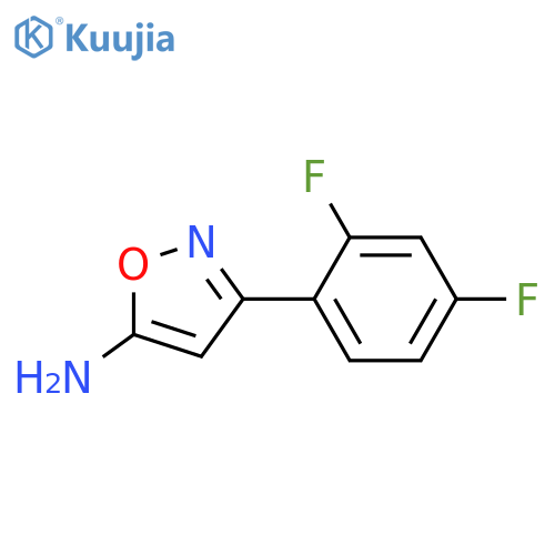 3-(2,4-Difluorophenyl)isoxazol-5-amine structure