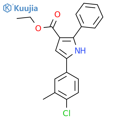 Ethyl 5-(4-chloro-3-methylphenyl)-2-phenylpyrrole-3-carboxylate structure