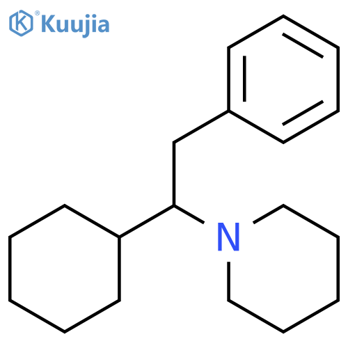 1-(1-Cyclohexyl-2-phenylethyl)piperidine structure