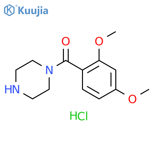 1-(2,4-dimethoxybenzoyl)piperazine hydrochloride structure