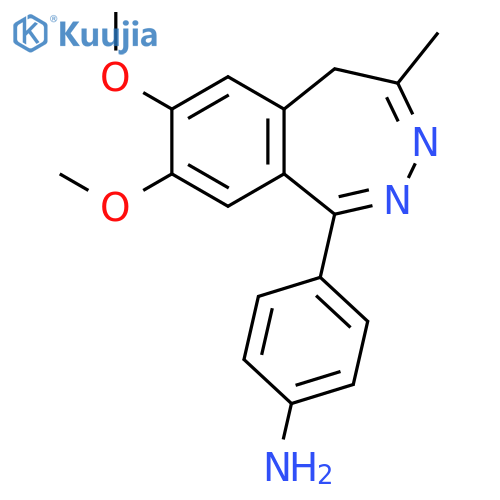 Benzenamine,4-(7,8-dimethoxy-4-methyl-5H-2,3-benzodiazepin-1-yl)- structure
