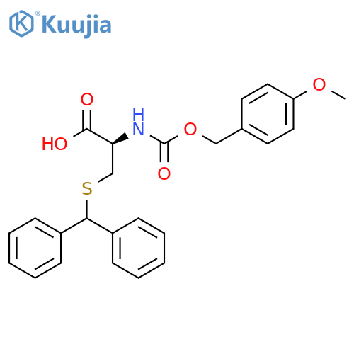 L-Cysteine, S-(diphenylmethyl)-N-[[(4-methoxyphenyl)methoxy]carbonyl]- structure