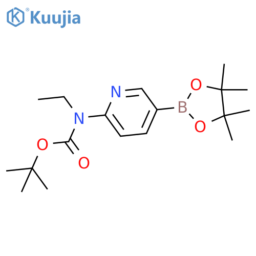 6-(Boc-ethylamino)pyridine-3-boronic acid pinacol ester structure