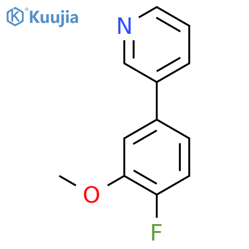 3-(4-Fluoro-3-methoxyphenyl)pyridine structure