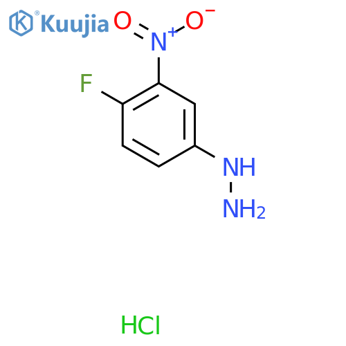 (4-Fluoro-3-nitrophenyl)hydrazine hydrochloride structure