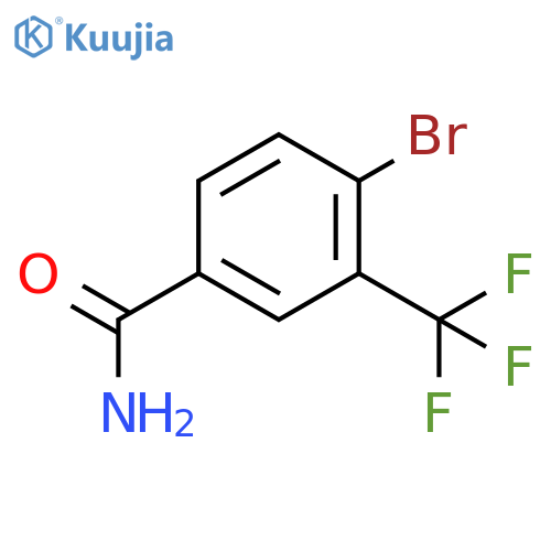 4-Bromo-3-(trifluoromethyl)benzamide structure