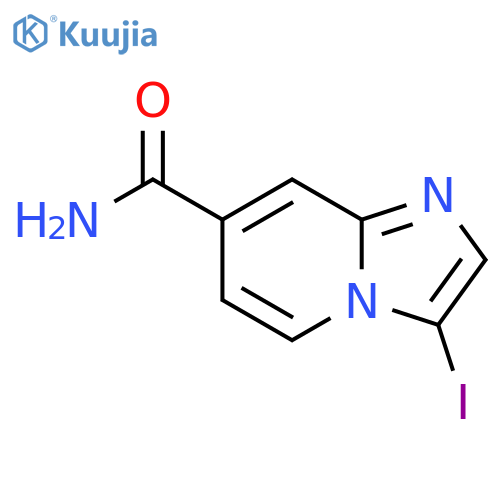 3-Iodo-imidazo1,2-apyridine-7-carboxamide structure