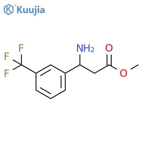 methyl 3-amino-3-[3-(trifluoromethyl)phenyl]propanoate structure