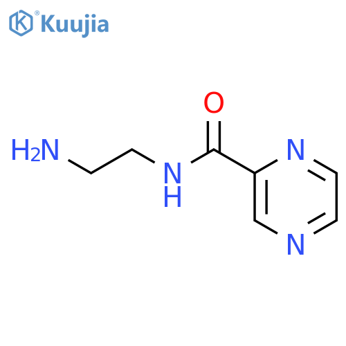 N-(2-Aminoethyl)pyrazine-2-carboxamide structure