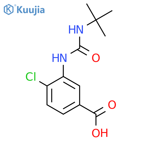 3-(tert-Butylcarbamoyl)amino-4-chlorobenzoic Acid structure