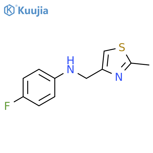 4-Fluoro-N-(2-methyl-1,3-thiazol-4-yl)methylaniline structure