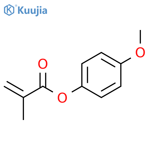 2-Propenoic acid,2-methyl-, 4-methoxyphenyl ester structure