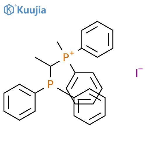 PHOSPHONIUM, [1-(DIPHENYLPHOSPHINO)ETHYL]METHYLDIPHENYL-, IODIDE structure