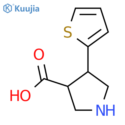 4-(Thiophen-2-yl)pyrrolidine-3-carboxylic acid structure