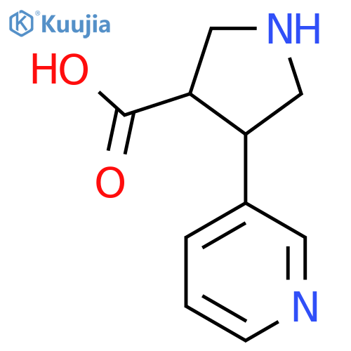 4-(Pyridin-3-yl)pyrrolidine-3-carboxylic acid structure