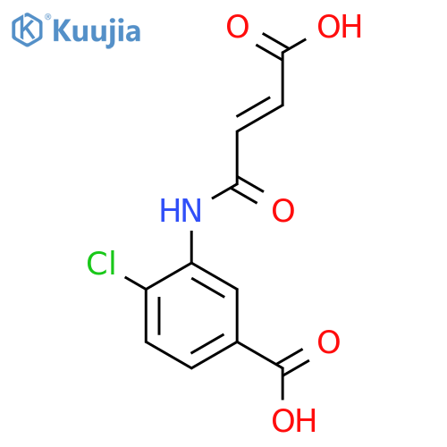 3-(3-Carboxyacryloyl)amino-4-chlorobenzoic acid structure