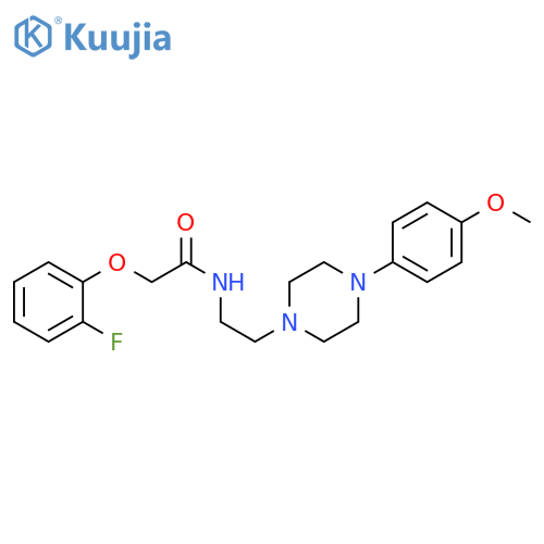 2-(2-fluorophenoxy)-N-{2-[4-(4-methoxyphenyl)piperazin-1-yl]ethyl}acetamide structure