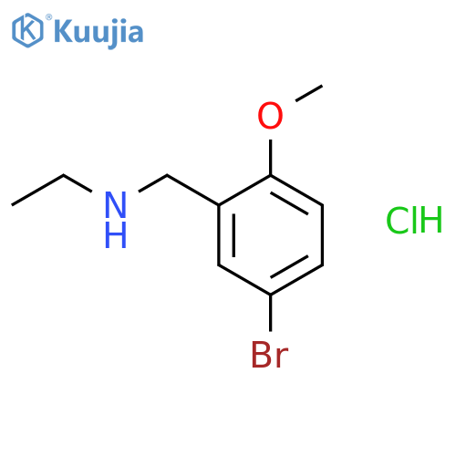 (5-Bromo-2-methoxy-benzyl)-ethyl-amine; hydrochloride structure