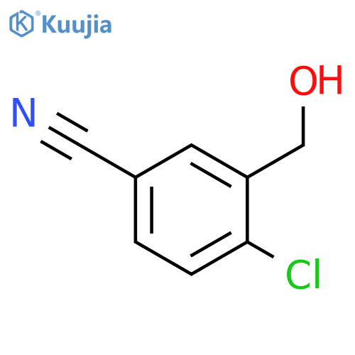 BENZONITRILE,4-CHLORO-3-(HYDROXYMETHYL)- structure